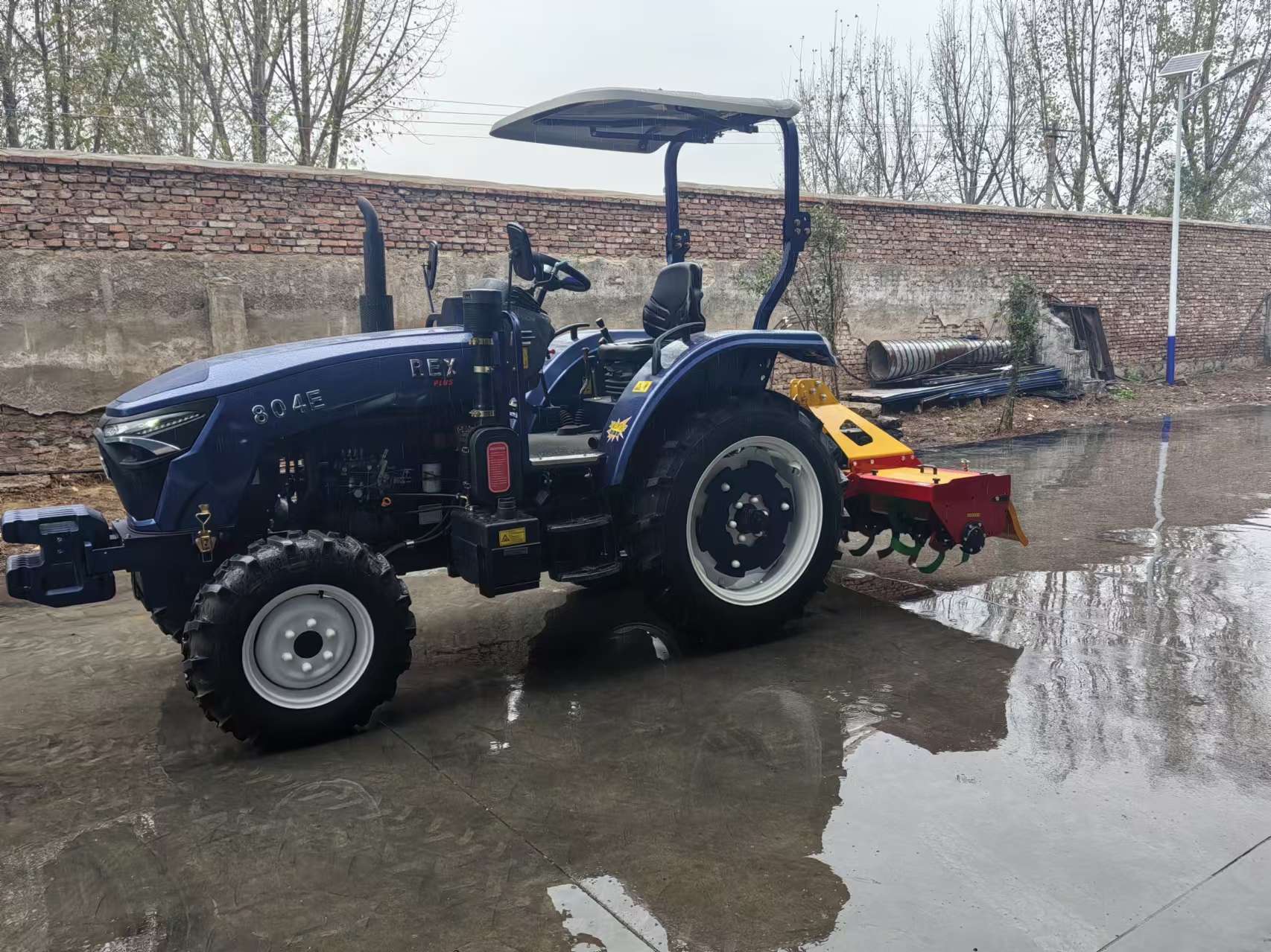 80HP Tractor with Agricultural Implements