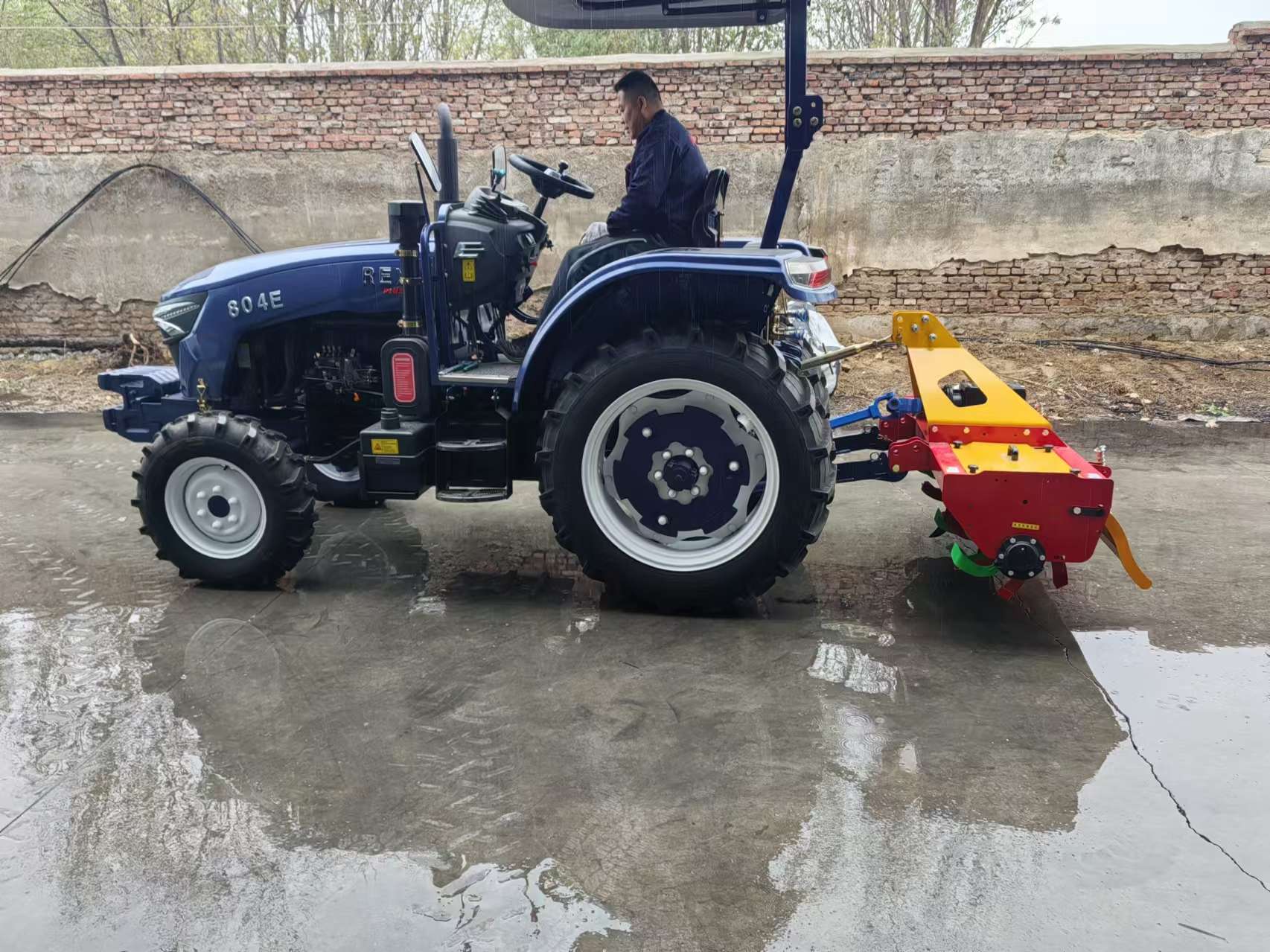 80HP Tractor with Agricultural Implements